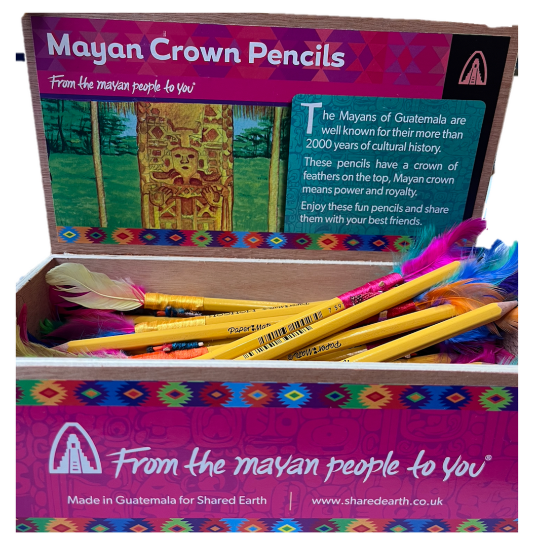 Box with 48 Mayan Crown Pencils