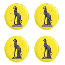 Load image into Gallery viewer, Set of 4 Fridge Magnets Egyptian Bastet Goddess
