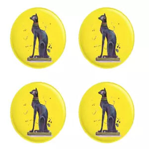 Set of 4 Fridge Magnets Egyptian Bastet Goddess