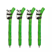 Load image into Gallery viewer, Set Of 4 Panda and Bamboo Pens
