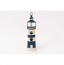 Load image into Gallery viewer, Set of 2 Lighthouse Candle Holders
