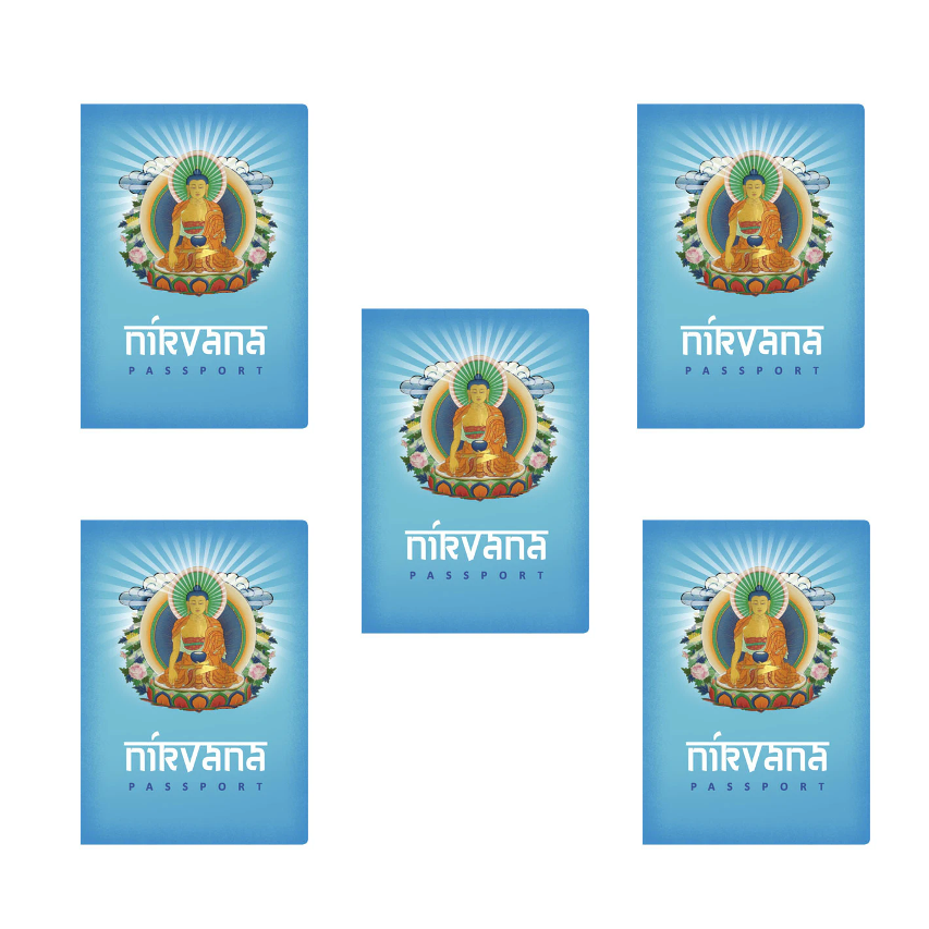 Set of 5 Nirvana Passport Notebooks