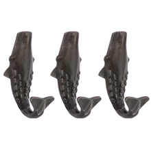 Load image into Gallery viewer, Set of 3 Whale Coat Hooks H9.5cm
