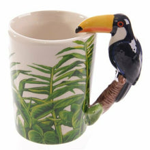 Load image into Gallery viewer, Set of 2 Toucan Ceramic Mugs
