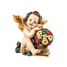 Load image into Gallery viewer, Set of 2 Angels Figurines Resin 14cm
