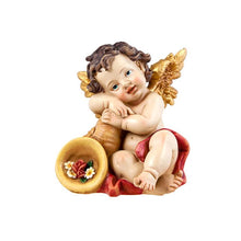 Load image into Gallery viewer, Set of 2 Angels Figurines Resin 14cm
