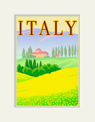 Italy Vintage Travel Poster A4 Art Home Decor.
