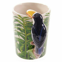 Load image into Gallery viewer, Set of 2 Toucan Ceramic Mugs
