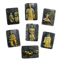 Load image into Gallery viewer, Xian Terracota Warrior Fridge Magnets  Set of 7
