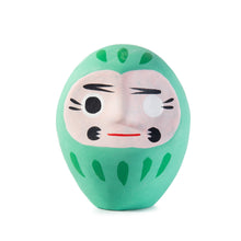 Load image into Gallery viewer, Green Japanese Daruma Doll- Wish Fulfiller 10cm
