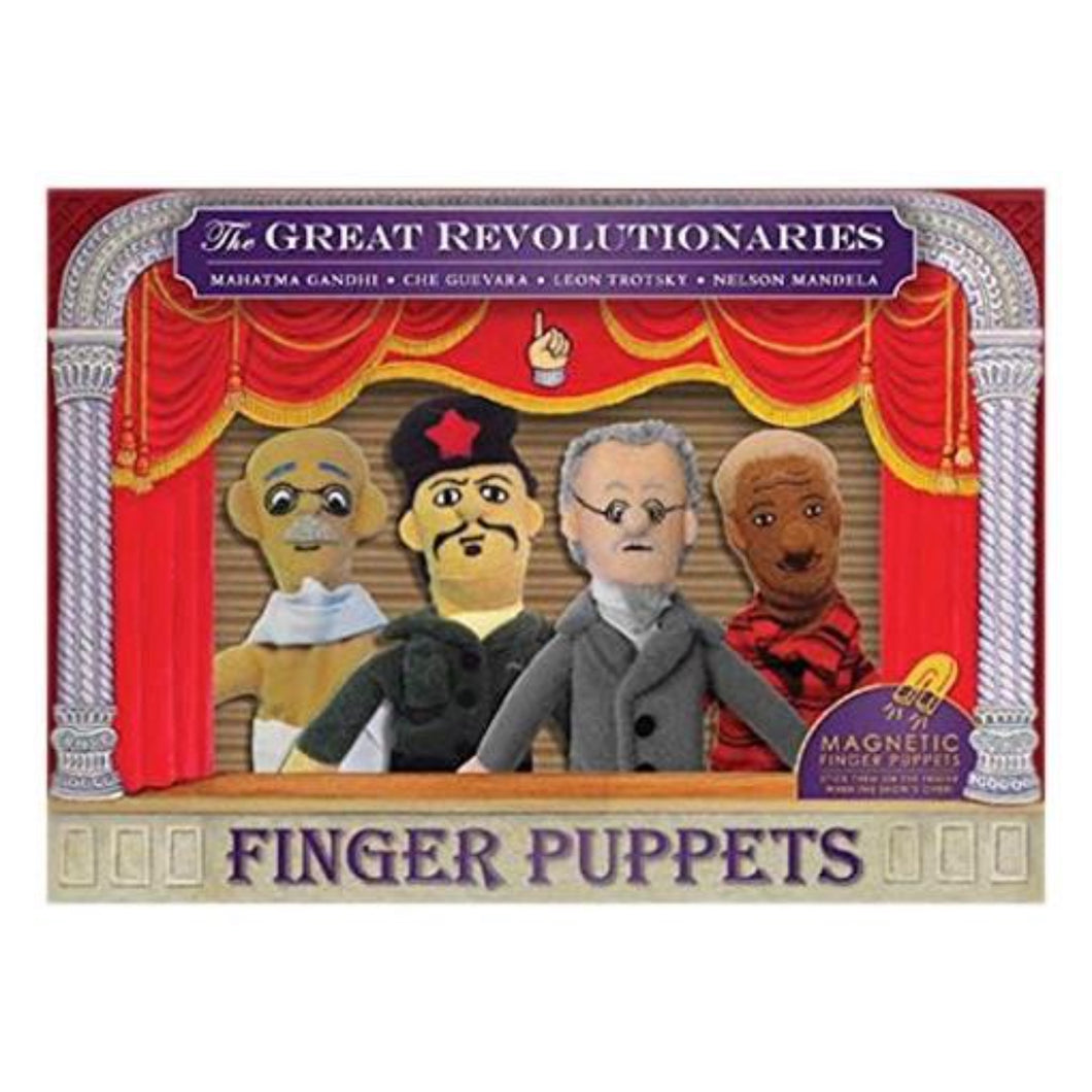 Puppet Set - Revolutionaries -Mandela, Gandhi, Che Guevara and Trotsky.