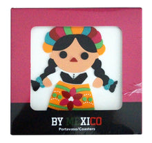 Load image into Gallery viewer, Mexican Doll Coaster Set of 4 - ByMexico
