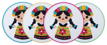 Load image into Gallery viewer, Mexican Doll Coaster Set of 4 - ByMexico
