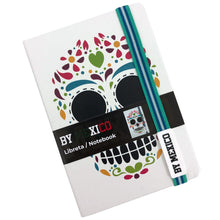 Load image into Gallery viewer, White Mexican Skull 21cm Notebook - ByMexico
