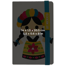 Load image into Gallery viewer, Mexican Maria Notebook 21cm White - ByMexico
