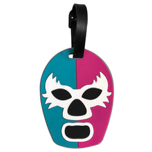 Load image into Gallery viewer, Mexican Wrestler 10cm Luggage Tag  Pink and Blue - ByMexico

