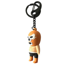 Load image into Gallery viewer, Mexican Wrestler Shaped 3D Keyring Orange 5.5cm - ByMexico

