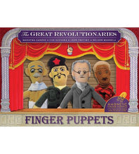 Load image into Gallery viewer, Puppet Set - Revolutionaries -Mandela, Gandhi, Che Guevara and Trotsky.
