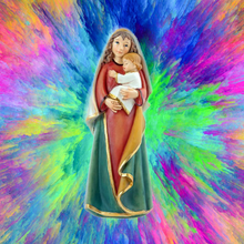 Load image into Gallery viewer, Blessed Mother Mary with Baby Jesus Figurine 12cm
