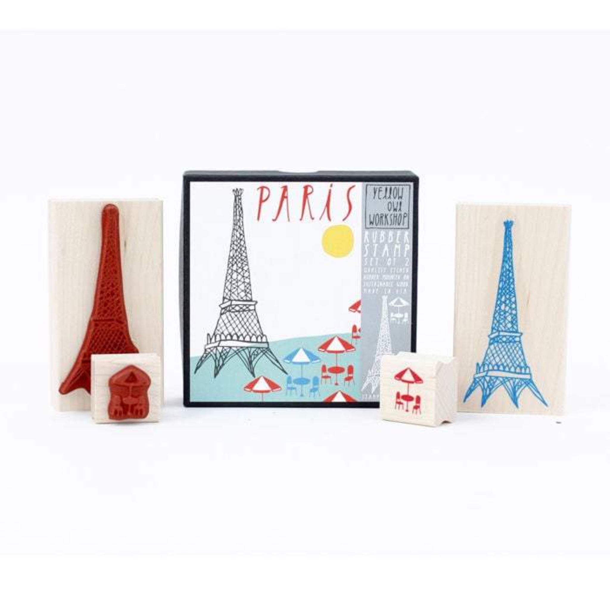 Paris Stamp Set. Giftware Unique Globe Curiosities Gift shop