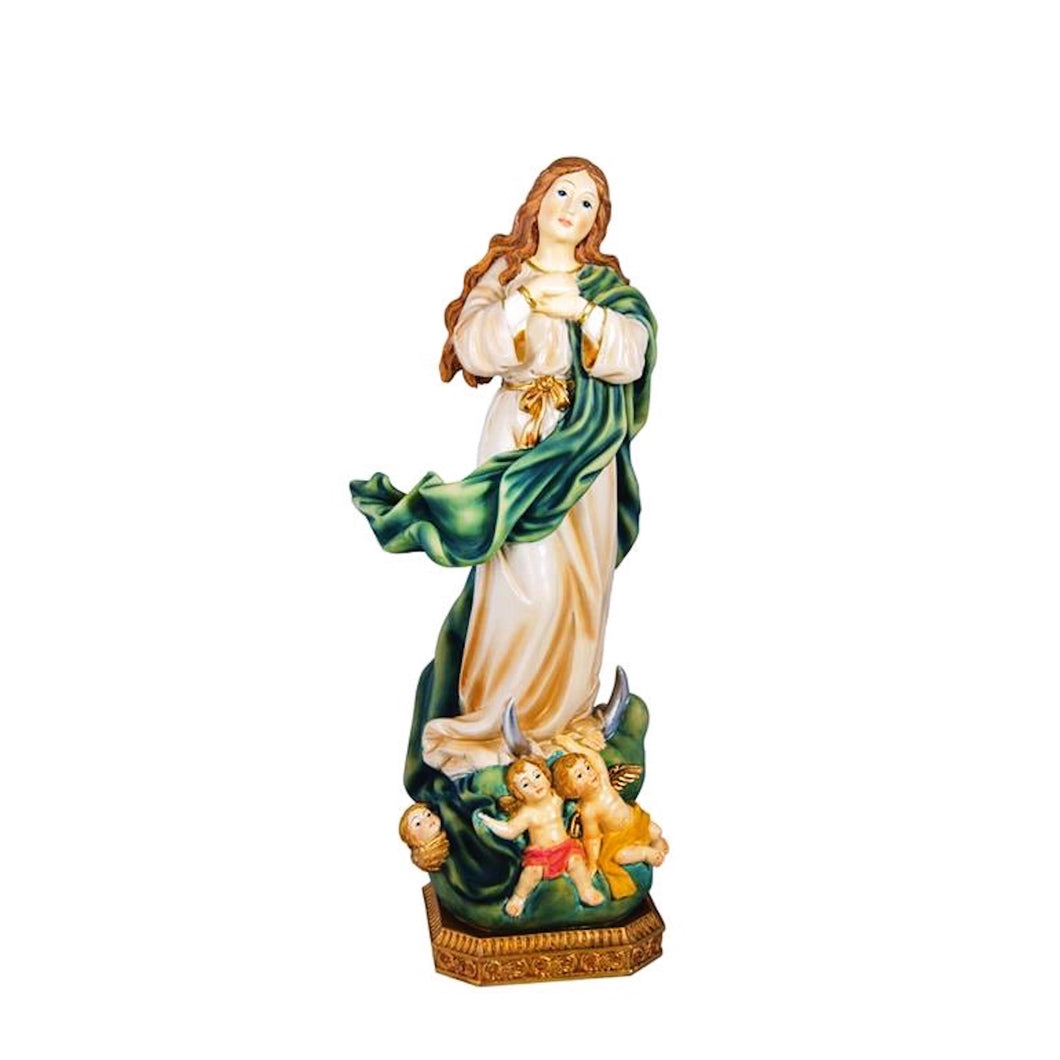 Statue Our Lady Immaculate Conception Resin 30cm