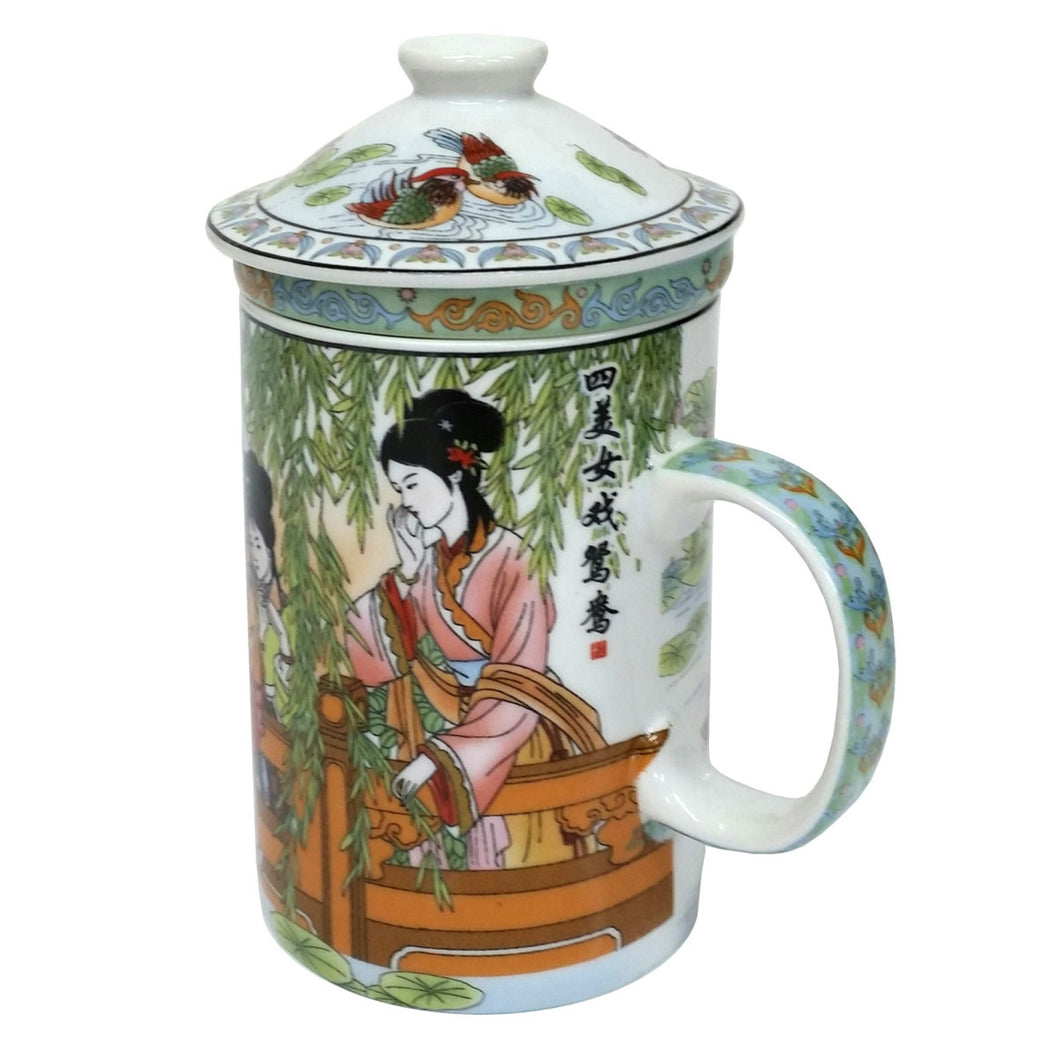 Garden Ladies Porcelain Infuser Mug