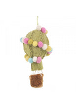 Load image into Gallery viewer, Set of 3 Fair Trade &amp; Eco Friendly Balloon Fiesta Novelty Hanging Decoration Needle Felted - Christmas
