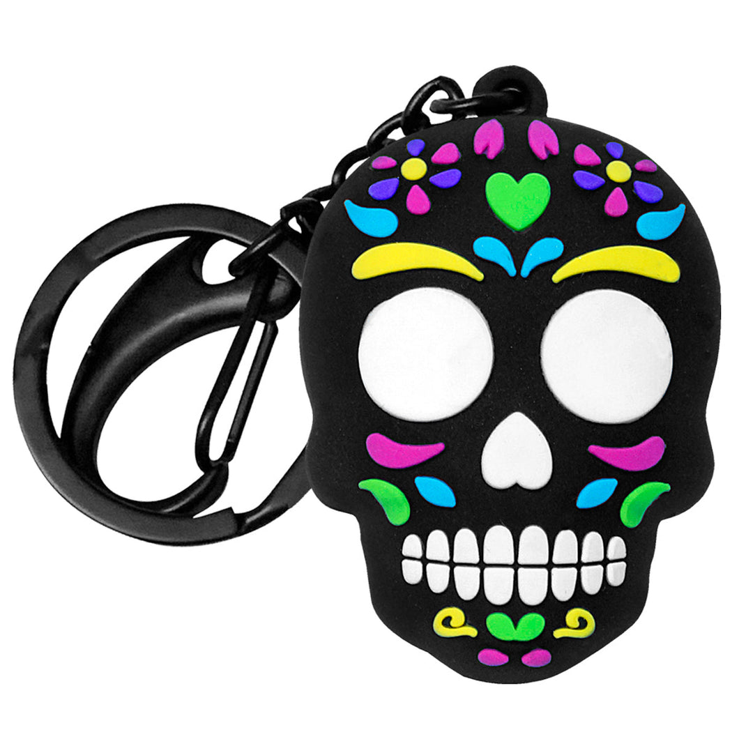 Mexican Skull Shaped 3D Keyring 4cm - ByMexico