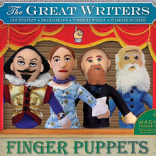 Load image into Gallery viewer, The Unemployed Philosophers Guild Great Writers Finger Puppet Set
