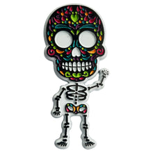 Load image into Gallery viewer, Skeleton Pin Metal Badge - ByMexico
