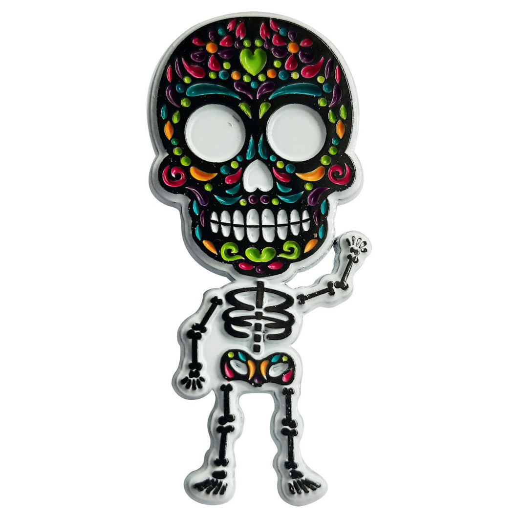 Skeleton Pin Metal Badge - ByMexico