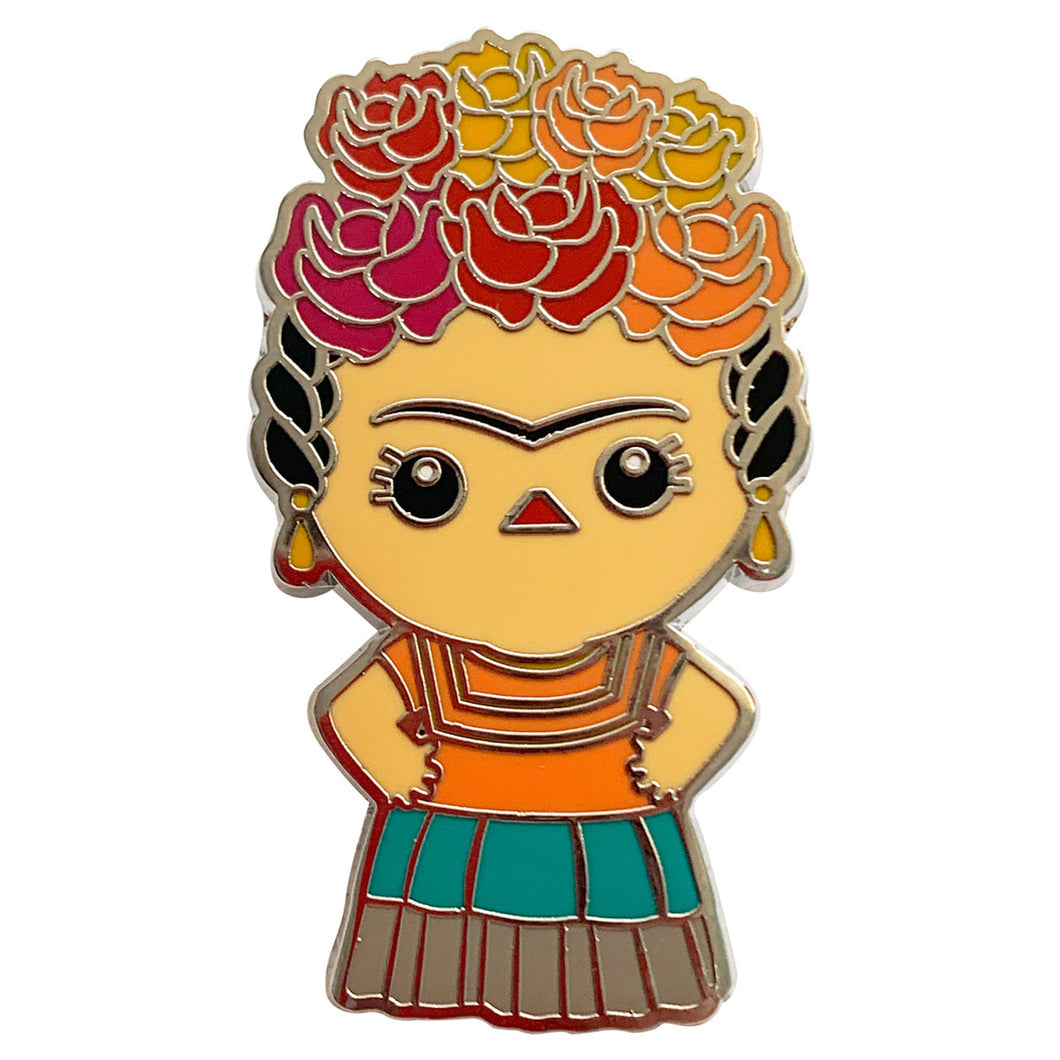 Frida Kahlo Pin Metal Badge - ByMexico