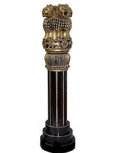Load image into Gallery viewer, India Ashoka Pillar Wooden Handmade H30cm
