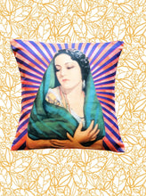 Load image into Gallery viewer, Mexican Lady with Scarf MexiPop Art Design Cushion Cover 35 x 35 Cm

