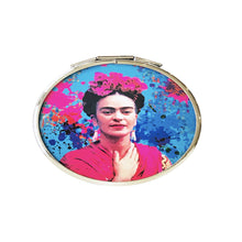 Load image into Gallery viewer, Doubled Pocket Mirror -Mexican Artist Frida Kahlo By Wajiro Dream Mexipop Art Design
