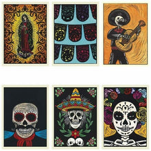 Load image into Gallery viewer, Set of 12 Mexican Lifestyle Printed Postcards By Wajiro Dream -Mexipop Art Design
