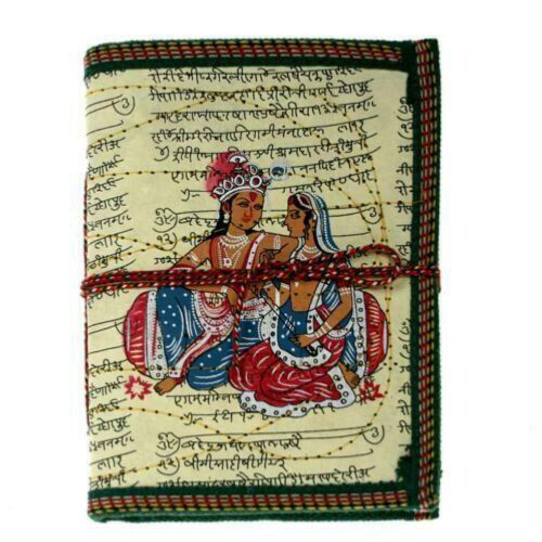 Fair trade Indian Prince & Princess Cream Notebook