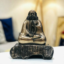 Load image into Gallery viewer, Da Mo on Rock Statue in Meditation Pose 19cm
