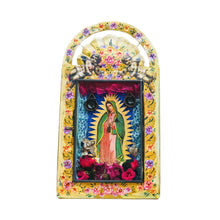 Load image into Gallery viewer, Our Lady of Guadalupe Yellow Shrine 27.5cm - Mexican Folk Art

