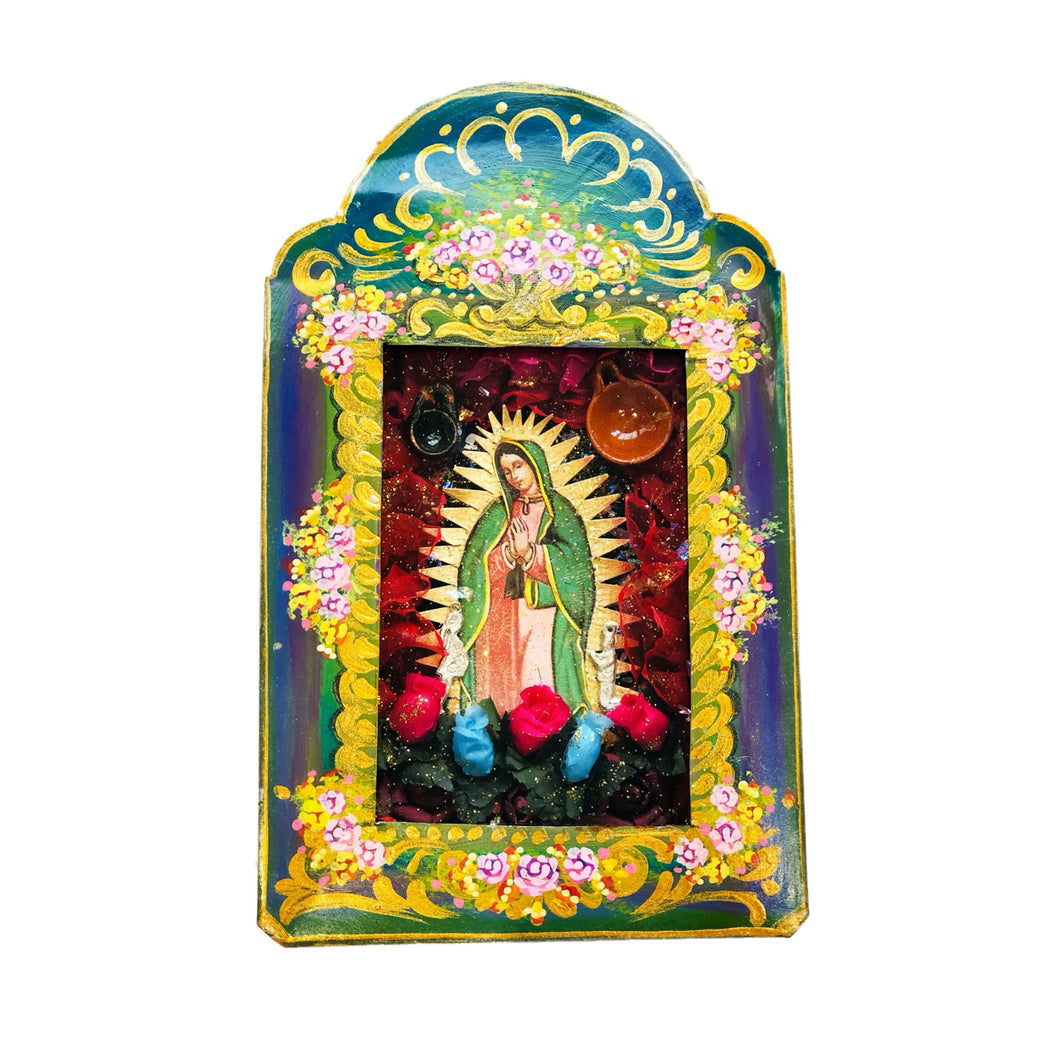 Our Lady of Guadalupe Shrine 26cm - Mexican Folk Art