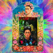 Load image into Gallery viewer, Frida Shrine 26cm with Flowers - Mexican Folk Art
