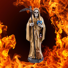 Load image into Gallery viewer, Golden Saint of Holy Death Standing Statue 30 cm
