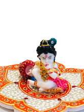 Load image into Gallery viewer, Bal krishna on Lotus Figurine
